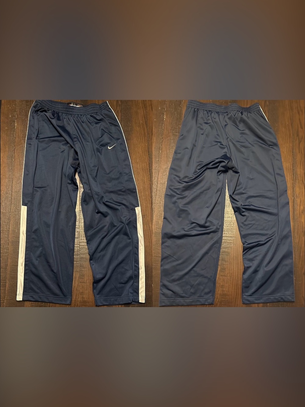 Nike Basketball Y2K Baggy Snap Button Track Warm Up SweatPants Tear Away XL